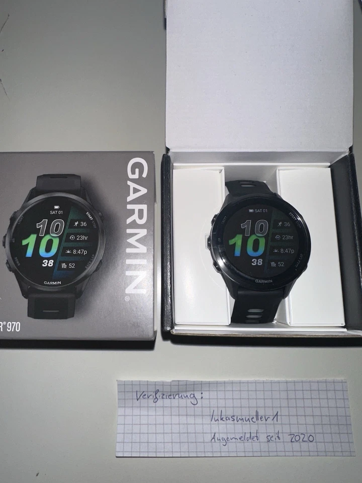 Garmin Forerunner 970 Schwarz/Carbongrau Titan 010-02969-10 Neu&Ovp - Bild 2 von 4