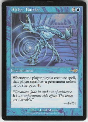 1x ÄTHERBARRIERE - Nemesis - MTG - Magic the Gathering