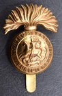 Northumberland Fusiliers  ~ Brass Cap Badge ~ WW1 Era