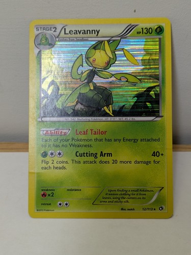 2013 Pokemon, Legendary Treasures, #12/113 Leavanny, Holo Rare - Bild 1 von 1