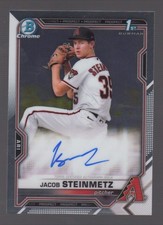 2021 Jacob Steinmetz Bowman Chrome 1st Prospects Rookie Auto CDA-JS