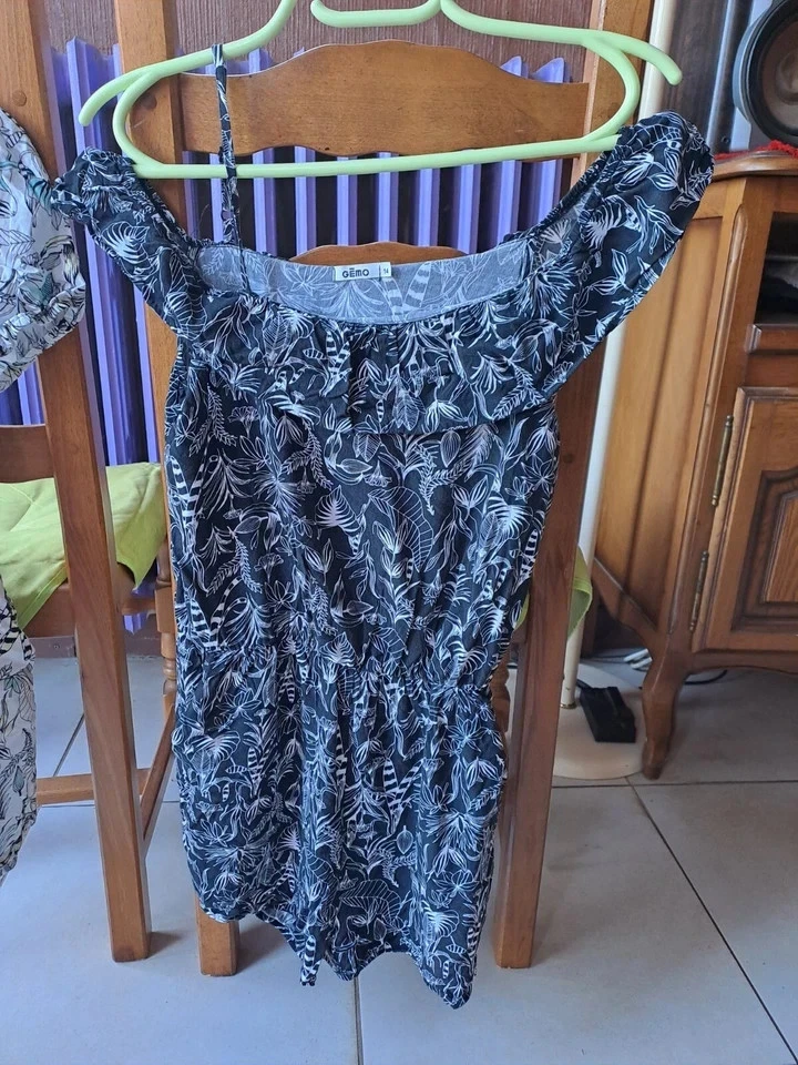 LOT DE DEUX COMBI SHORT POUR ETE enfant fille 14ans .. GEMO - Photo 3/4
