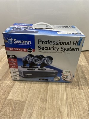 Swann Professional HD Sicherheitssystem 4 Kanal DVR 4 Kameras SWDVK-4440T4 