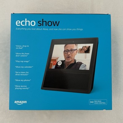 *NEW & SEALED* BLACK AMAZON ECHO SHOW 1ST GENERATION SMART ASSISTANT SPEAKER