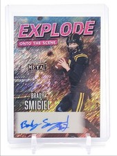 BRADY SMIGIEL 2026 LEAF METAL EXPLODE ONTO SCENE PINK SHIMMER AUTO 1/6 Q0859