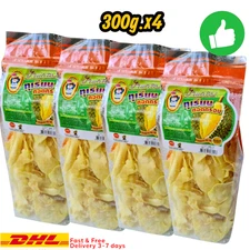 Thai Fried Durian Monthong Grade A 300gx4 Bag Large Pieces Crispy Durian Chips