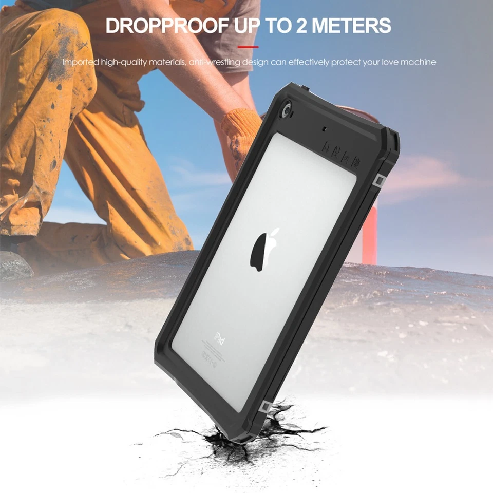 Case For Apple iPad mini 5th 4 Full Waterproof Shockproof Underwater Stand Cover - Image 3 of 4