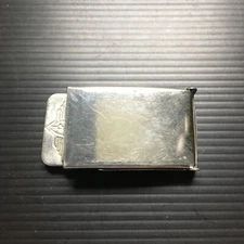 Vitnage Buckle-Down Silver Tone Metal Cam Sliding Belt Buckle 1.5"W x 2.5"L