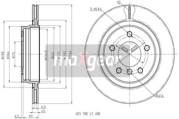 2X Maxgear 19-1018 Bremsscheibe FüR BMW-image