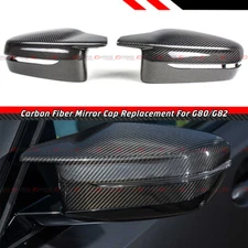 FOR 21-25 BMW G80 G82 G83 G87 M2 M3 M4 CARBON FIBER REPLACEMENT SIDE MIRROR CAPS