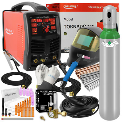 Weldman Tornado WIG 210 AC/DC Pulse HF Schweißgerät WIG AC DC MMA - set nr. 4