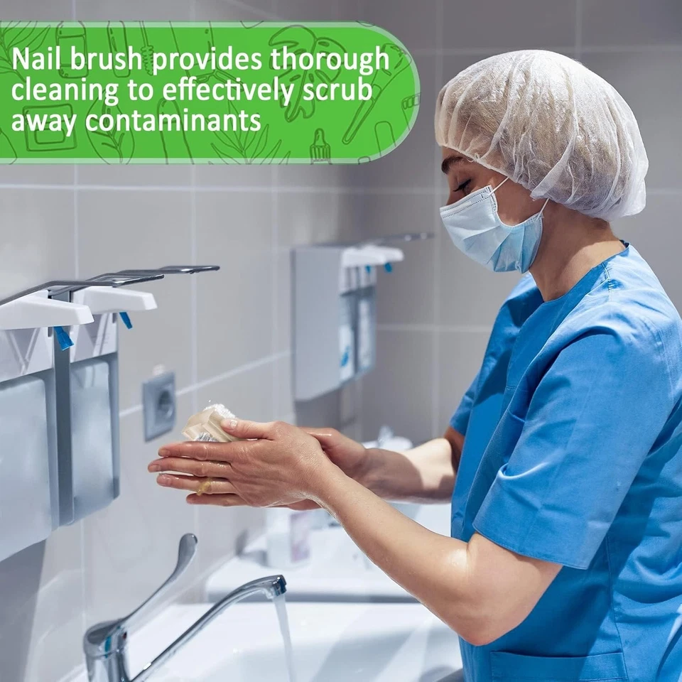 Cepillo de uñas de madera para fregar, cepillo de uñas cepillo limpiador de uñas Foto 4 de 4