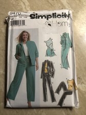 Simplicity Sew Pattern 5470 Womens Pants Shorts Skirt Jacket Knit Top 18W-24W UC