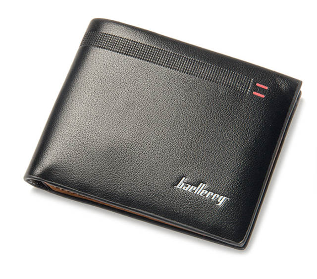 Men's Bifold ID Credit Sim Card Holder Leather Wallet Billfold Purse