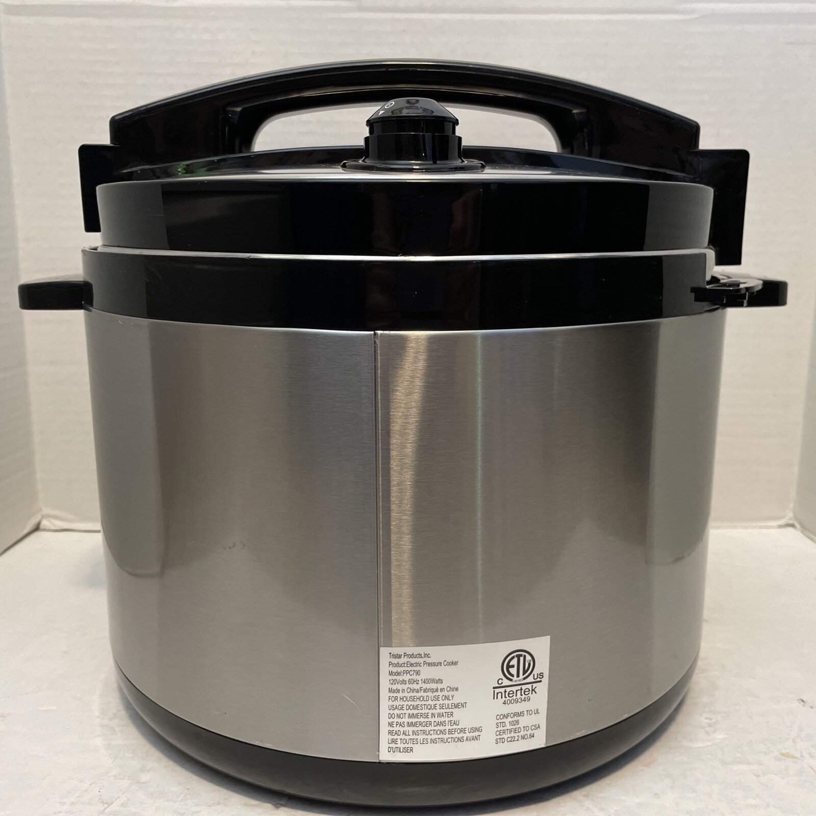 PreOwned/Used*Tristar 10 qt. Power Pressure Cooker XL*PPC790*Tested eBay