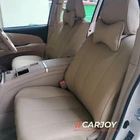CARJOY®Faux Leather Car seat covers Tailored for Toyota Estima 7 Seater Cream