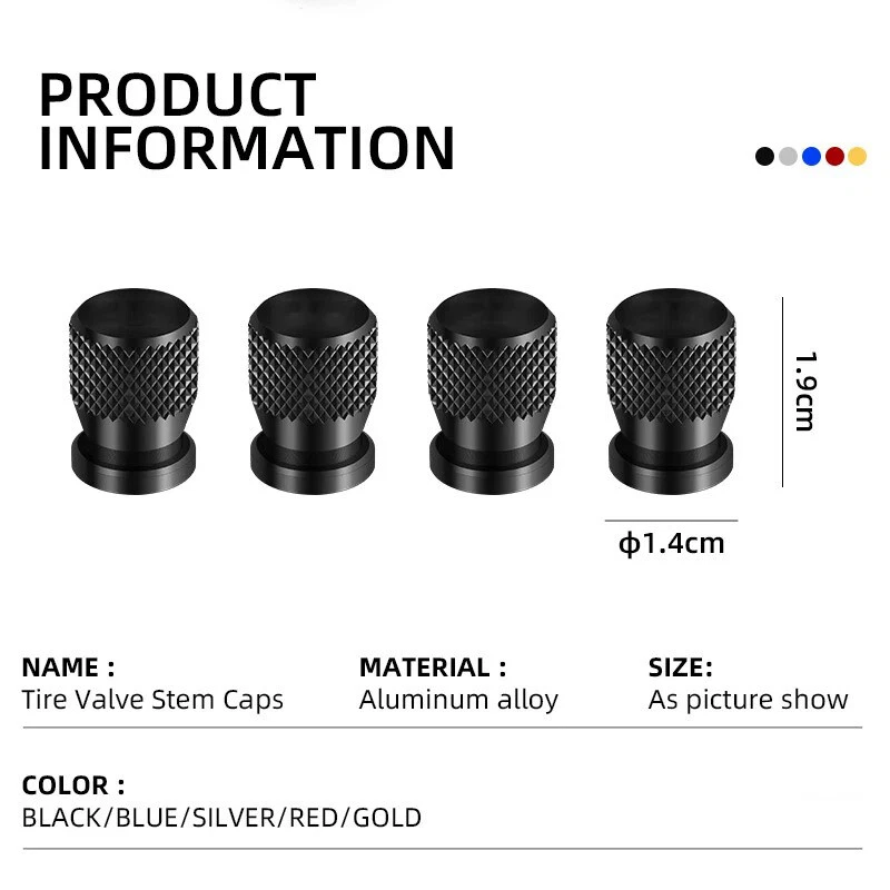 CNC Wheel Tire Valve Stem Caps Cover For Kawasaki KX65 KX80 KX85 KX125 KX250 - Image 4 of 4