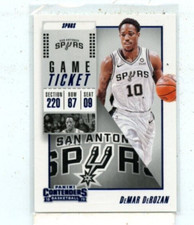 DEMAR DEROZAN 2018-19 Panini Contenders Game Ticket Blue Parallel #D /49