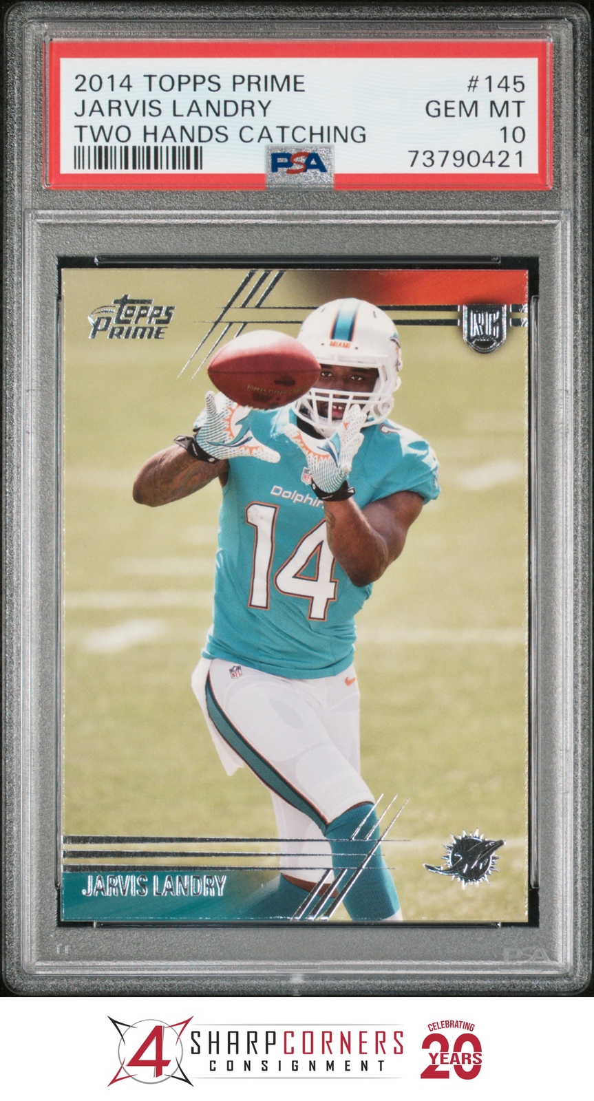 Jarvis Landry Topps Prime #145 Two Hands Catching