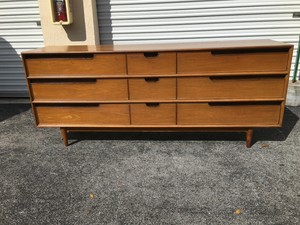 Mid Century Modern Long Henredon Dresser 9 Drawers Ebay