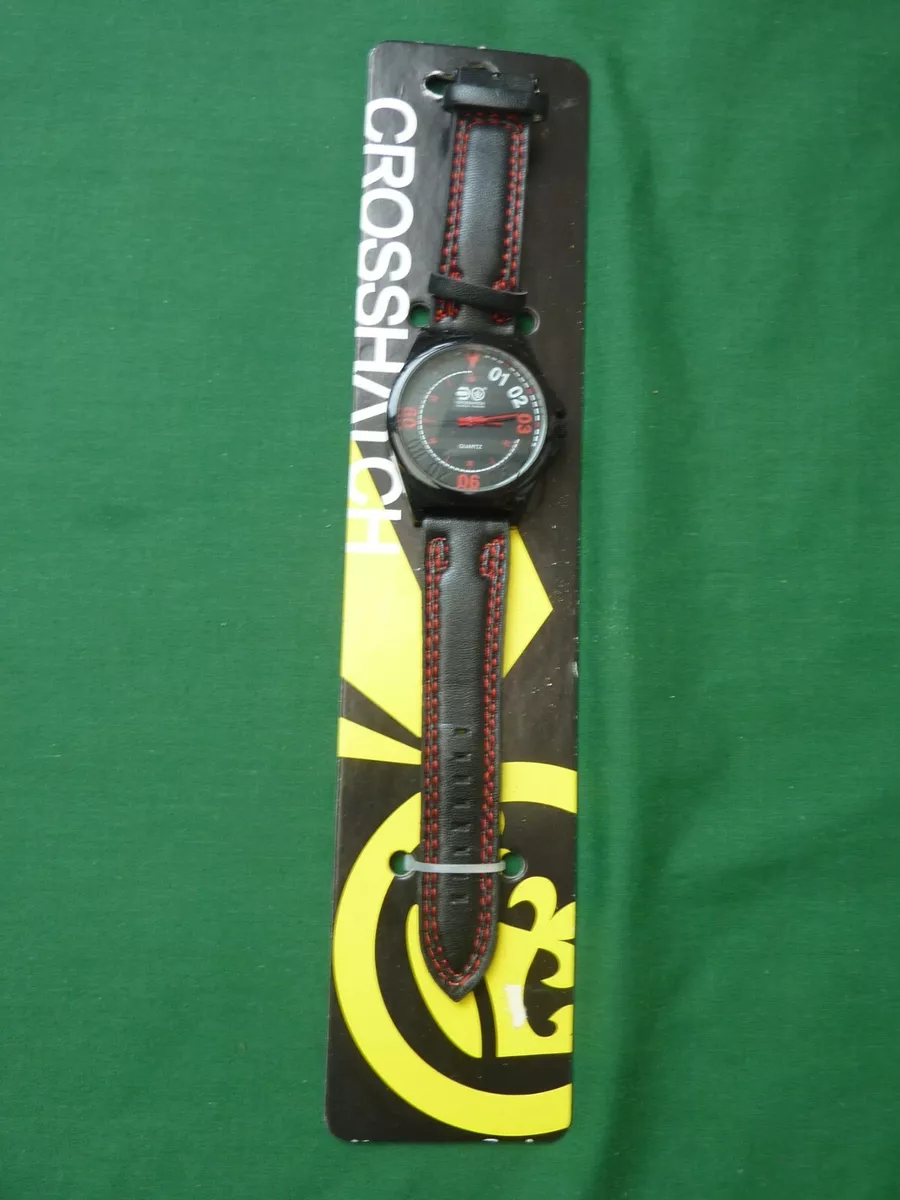 CROSSHATCH WATCH POR 09175 BLACK DIAL