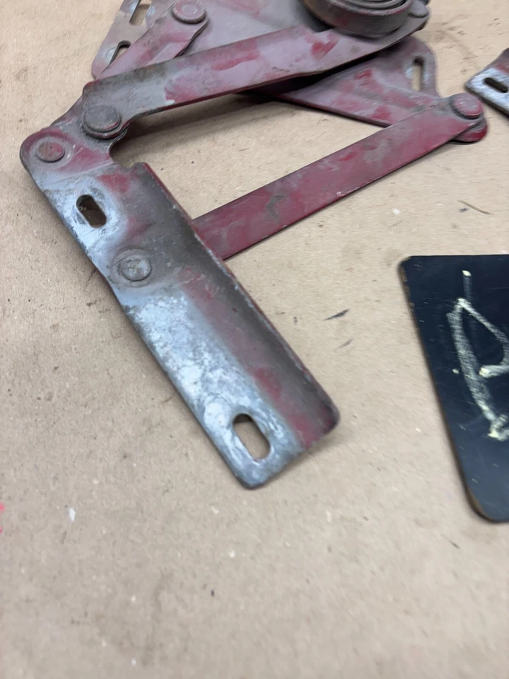 1972-1980 DODGE RAM RAMCHARGER D100 D150 W150 HOOD HINGES SET SPRINGS PAIR OEM - Image 2 of 4