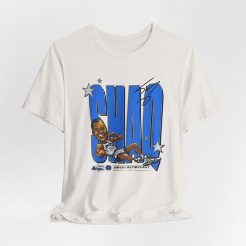 SHAQ Shaquille O'Neal JERSEY NUMBER RETIREMENT Orlando Magic Auto Blend T-Shirt - Picture 1 of 55