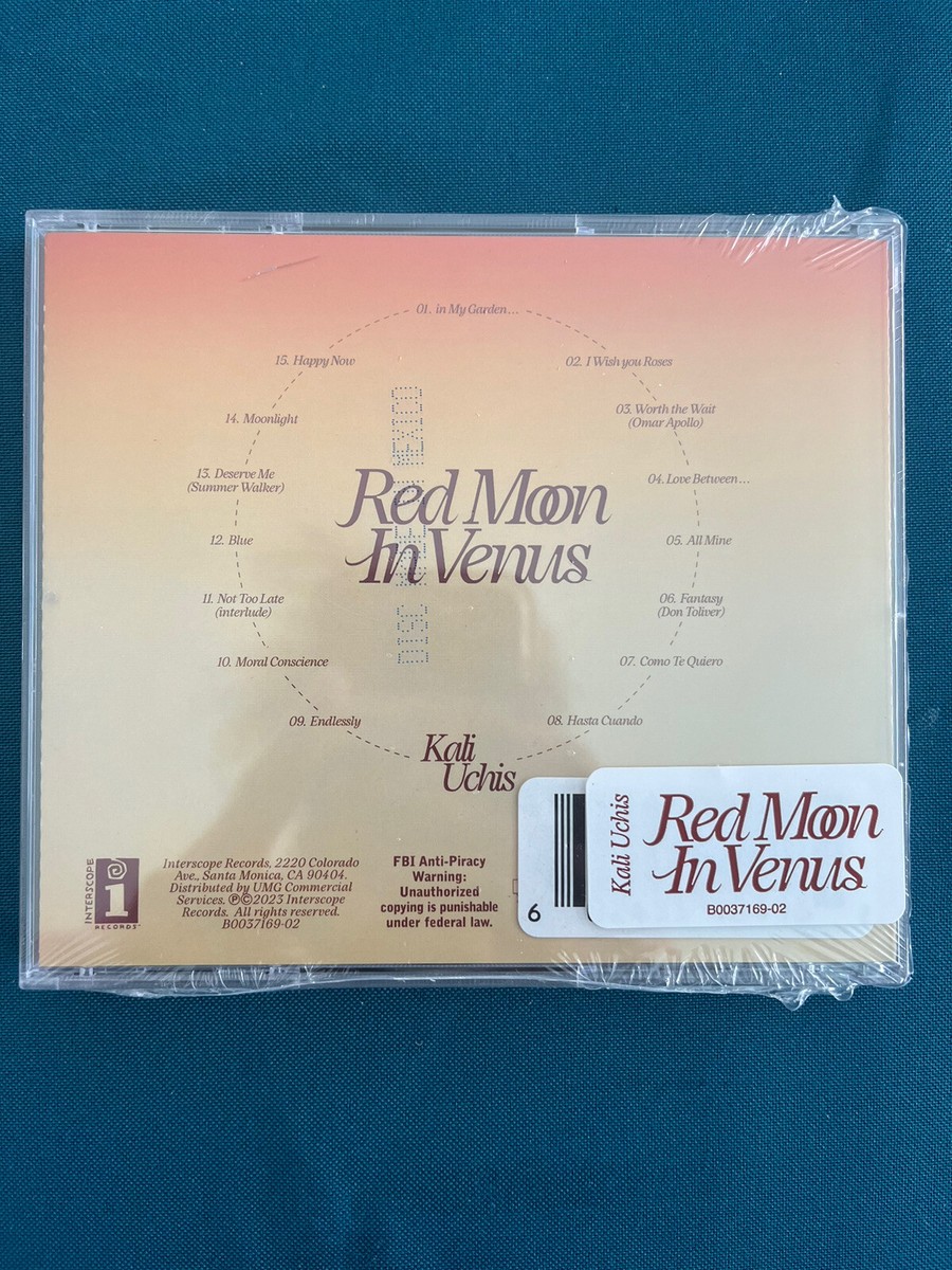 KALI UCHIS SIGNED RED MOON IN VENUS CD AUTOGRAPHED IN HAND