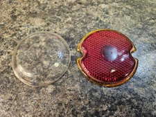 1933 -36 FORD STIMSONITE 1539 TAIL LIGHT LENS GLASS OEM READ READ (Lot 609)