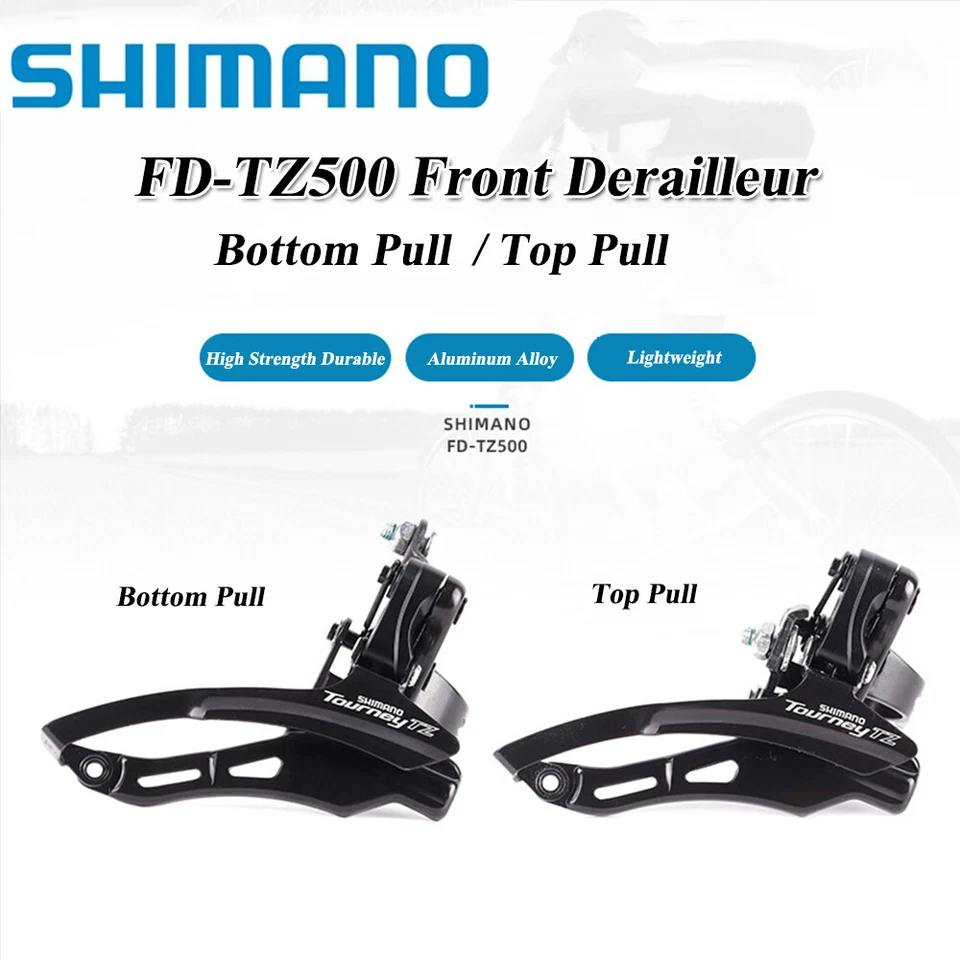 Shimano FD-TZ500 6/7Speed Bike Front Derailleur Top Pull/Bottom Pull 31.8mm - Image 2 of 4