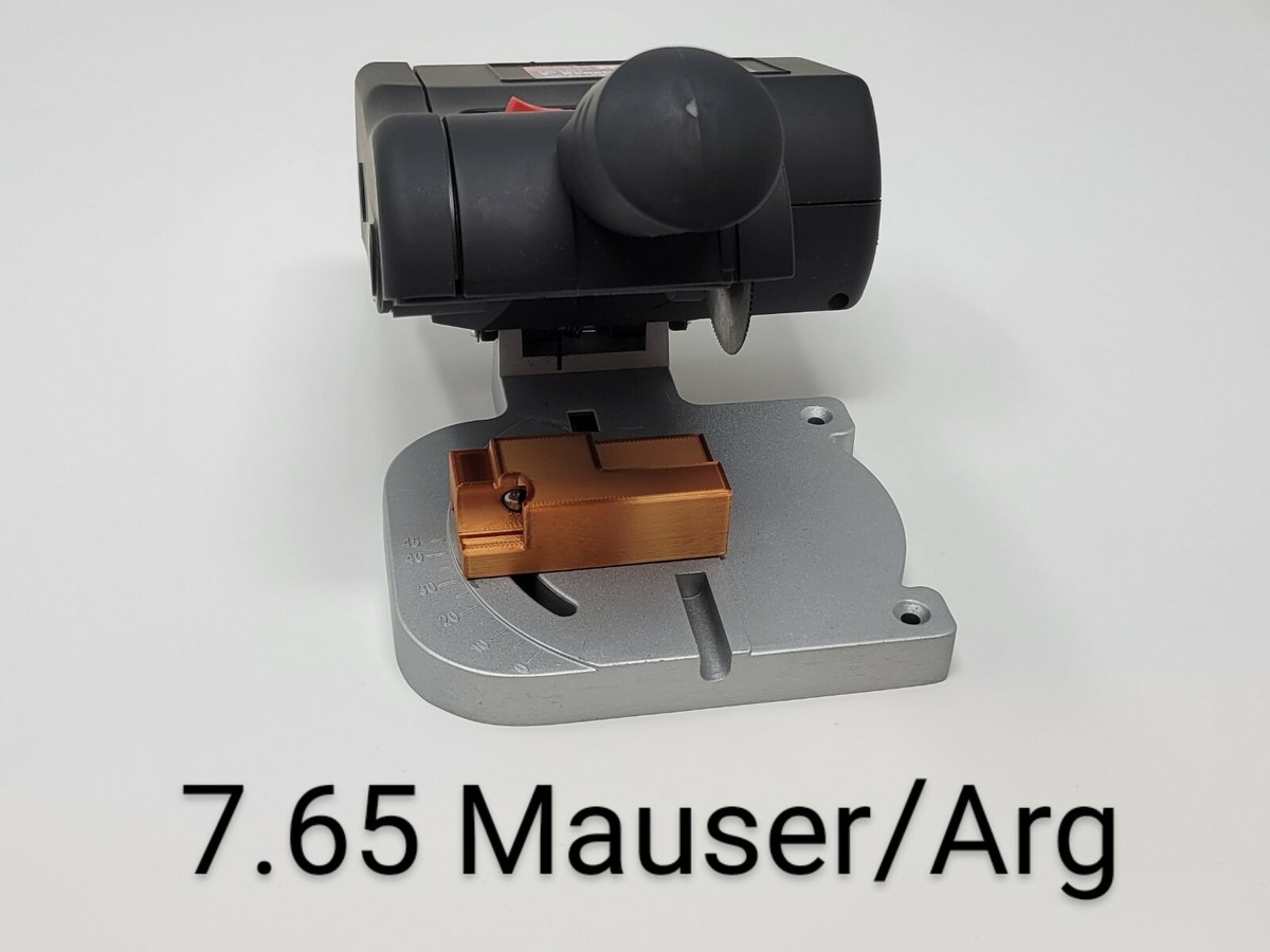 7.65x53 Mauser/Argentine Cut off Trimming Jig Auto-Ejecting Brass