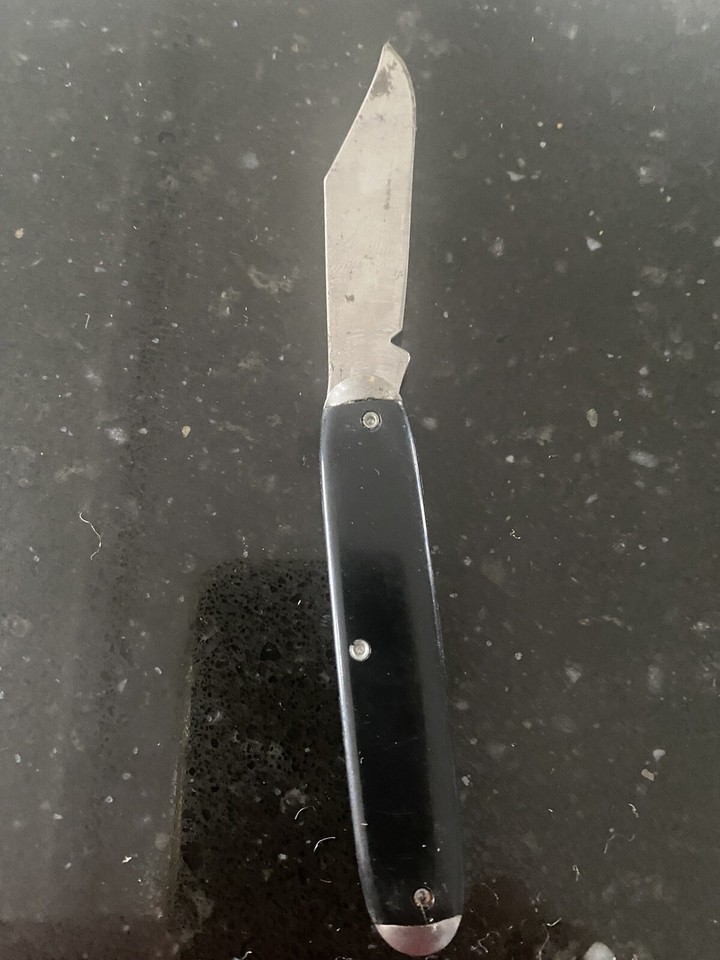 NOVELTY KNIFE CO USA ROY ROGERS AND TRIGGER VINTAGE SINGLE BLADE