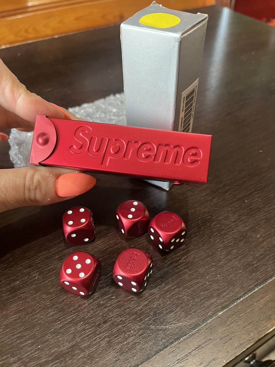 Supreme Aluminum Dice Set - Red - SS21A58 Brand New In Box Supreme Aluminum Dice Set - Red - SS21A58 Brand New In Box