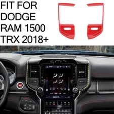 Red Center Console AC Air Outlet Vent Cover Trim For Dodge Ram 1500 TRX 2021 22+