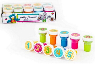 Trendhaus ABC Champions 10tlg. Stempel-Set Zahlen - Schule Freizeit kreativ NEU