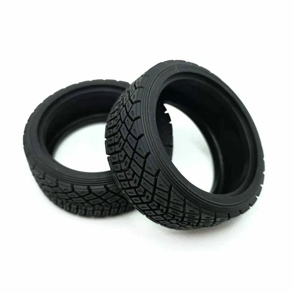 4Pcs For RC 1/10 Rally RC Off Road Car Soft Rubber Tires HSP HPI PP0189 Model - Image 3 of 4