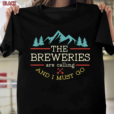 Vintage Beer Breweries are Calling and I Must Go Craft Beer Gift T-Shirt S-4XL