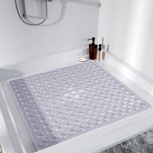 Non Slip Bath Mat Large Shower Mat Anti-Mold Rubber Strong Suction Bathtub MATS - Picture 27 of 29