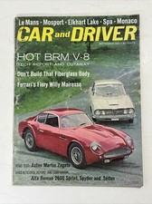 Car And Driver Magazine Sept 1962 Alfa Romeo 2600 Aston Martin Zagato Monaco BRM