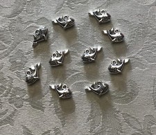 10 piece whale swim ocean double sided metal charm pendant diy jewelry making