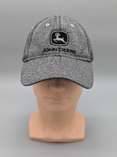 John Deere Youth Hat Heather Gray Pink Adjustable Strap