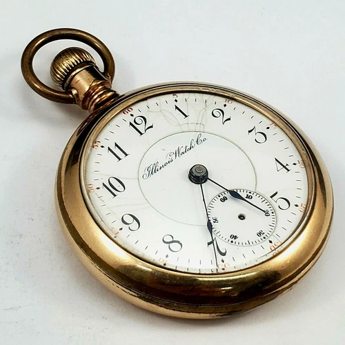 Antique 1893 Illinois Pocket Watch 11 Jewels Model 3 18s Running Needs 3rd Hand