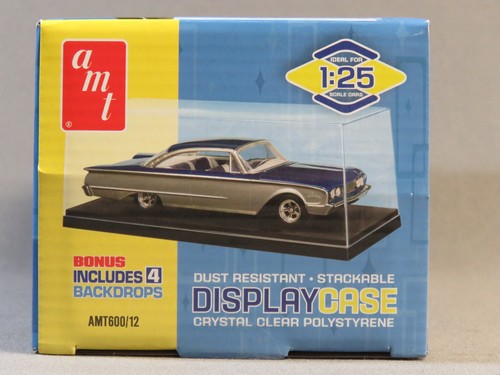 AMT DISPLAY CASE MODEL CAR KIT BUILD plastic box diecast dust free ...