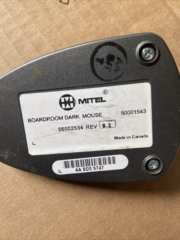 Teléfono de conferencia Mitel 50001900 5303 50001903 teclado con mouse oscuro 50001543 Foto 3 de 4
