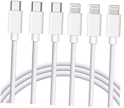 Lightning Cable [MFi Certified] 3Pack iPhone Fast Charger Cable Power 6FT-image