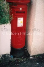 FLUSHING POST OFFICE CORNWALL  PHOTO PHOTOGRAPH OF OLD RED ROYAL MAIL POST BOX
