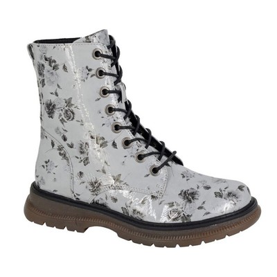 Cipriata - Damen Stiefeletten ''Annetta'', Floral, Glanz-PU (DF2405)
