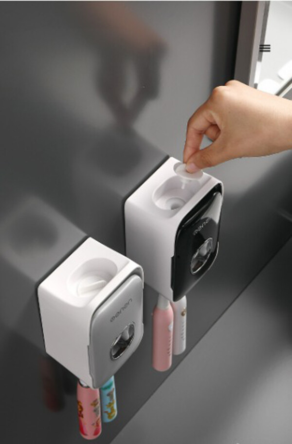 Wall Mounted Toothbrush Holder with Toothpaste Dispenser eBay