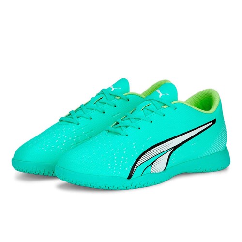 Puma Jr Ultra Play IT Indoor - Electric Peppermint/Fast Yellow - Picture 2 of 12