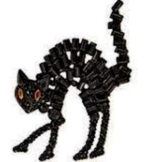 Broche prendedor gato negro aterrador NUEVO Halloween Simply Vera Wang Jet cristal gótico Foto 2 de 4